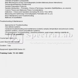 GC Operation, Troubleshooting and Maintenance