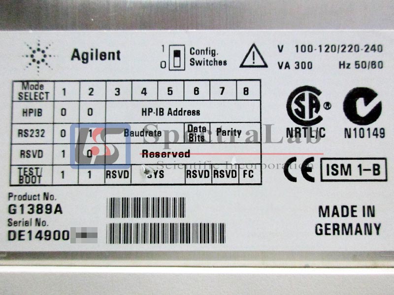 Agilent 1100 HPLC G1389A Micro Autosampler DE14900XXX | Spectralab ...